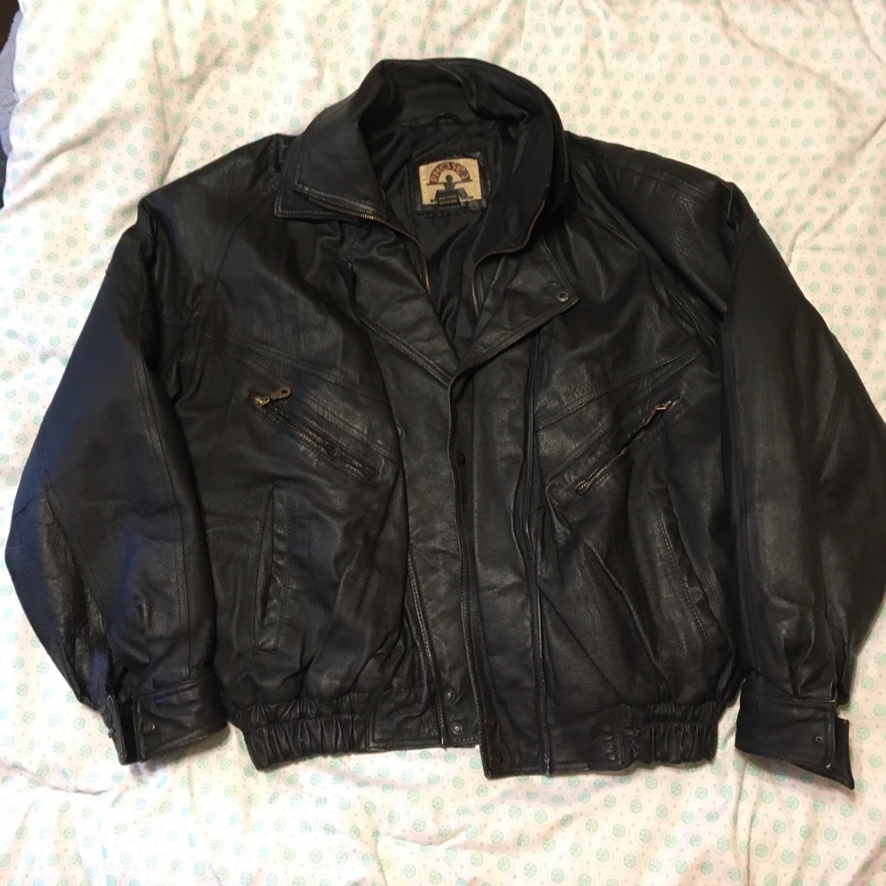 Leather Bomber Jacket